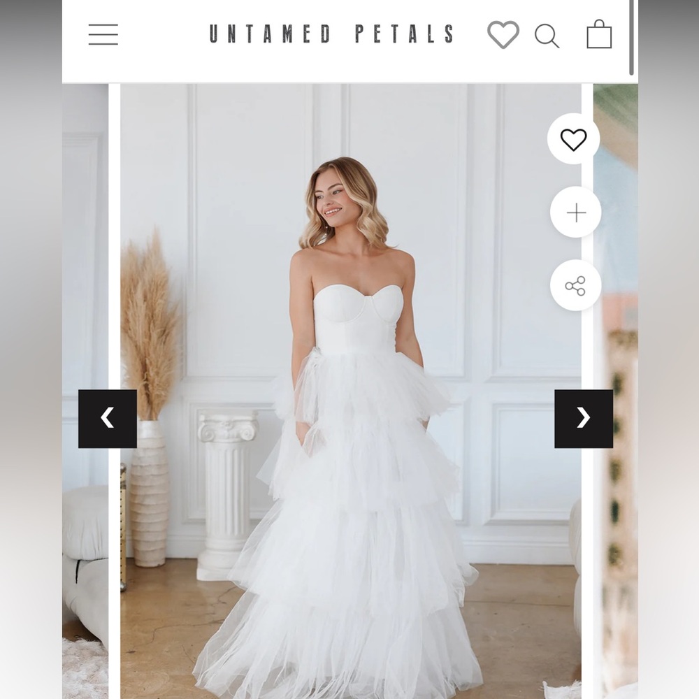 Untamed petals Margo tulle ballgown